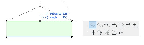 Tường trong Archicad - Hướng dẫn chi tiết từ cơ bản tới nâng cao 14 Convert straight wall to polygon wall edit
