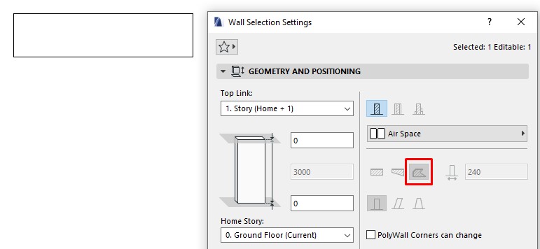 Tường trong Archicad - Hướng dẫn chi tiết từ cơ bản tới nâng cao 13 Convert straight wall to polygon wall