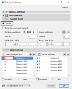 Lesson 6 - Create a Grid in Archicad 4 GridNaming