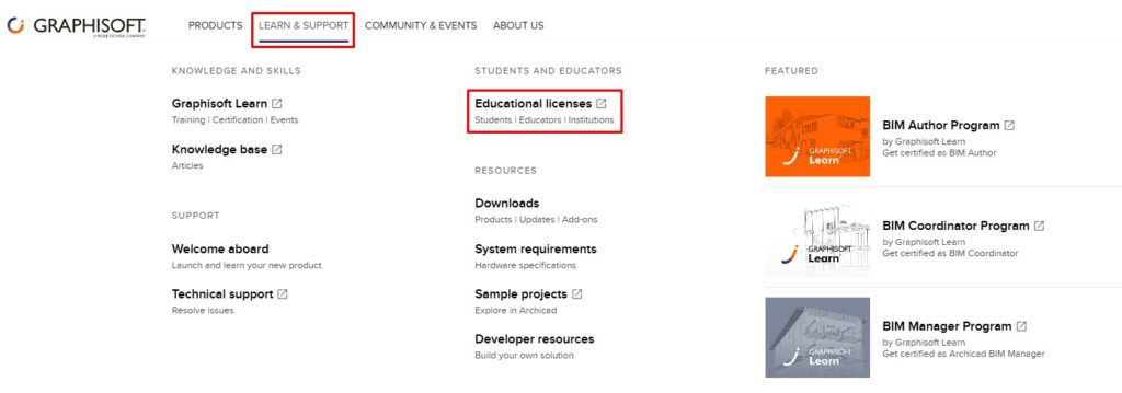 Lesson 3 – How to Get a Free Archicad Student License (1-Year Serial Number) 1 student-lisence-archicad