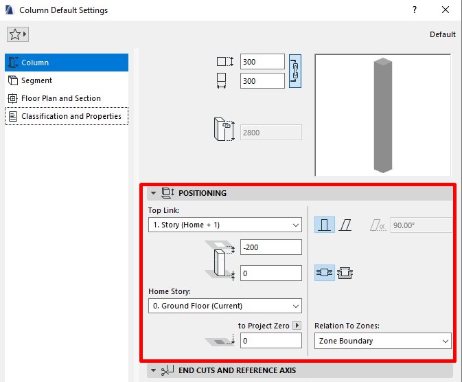 column position