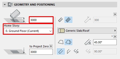 Roof tool in archicad