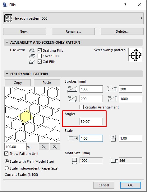How to Create and Edit Symbol Fills in Archicad 7 Creat symbol fill 08